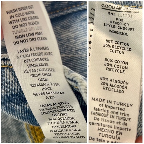 Good American Good 90’s Duster, High-Rise, Crop, Relaxed Fit, 5-Pocket Jeans, 12 - Picture 11 of 13